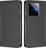 A product image showing a black flip-style phone case from the front and back. Anteprima dell’immagine prodotto
