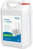 A white plastic container of cleaning product with a label showing a toilet. Produktbild-Vorschau