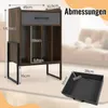 Stojak na gramofon COSTWAY, regał na płyty winylowe z Podgląd zdjęcia produktu 3