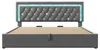 Boxspringbed 180x200 cm met LED-verlichting, USB- en Productafbeelding-voorbeeld 17