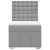 Boxspringbett mit Matratze Hellgrau 100x200 cm Stoff, Produktbild-Vorschau 4