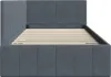 vidaXL Sommier d'angle avec tête de lit gris foncé 100 cm x Voir les images du produit 6