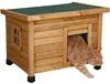 KERBL Rustica Katzenhaus 57x42x45cm - Holz Produktbild-Vorschau 4