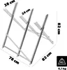KADAX Support de coupe pliable en bois, 82 x 78 cm, acier Voir les images du produit 2