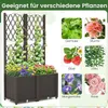 Erhöhtes Gartenbeet mit Rankgitter, Garten-Pflanzgefäß mit Produktbild-Vorschau 5