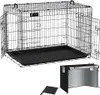 VOUNOT® Hundekäfig Klappbar, Hundebox Auto mit Abdeckung & Produktbild-Vorschau 1