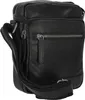 A black leather crossbody bag is shown from the front. Anteprima dell’immagine prodotto