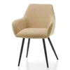 NEW HOME Krzesło glamour BOUCLE tapicerowane krzesło do Podgląd zdjęcia produktu 3