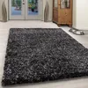 Teppich Wohnzimmer Hochflor Anthrazit 120x170 Rechteck Produktbild-Vorschau 2