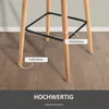 Zestaw 2 sztuk stołków barowych HOMCOM, stołków do baru, Podgląd zdjęcia produktu 6