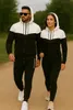 Herren Jogginganzug | Freizeitanzug 984 Schwarz-Weiss XXL Produktbild-Vorschau 9