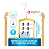 alpina Hosenbügel Platzsparend - Kleiderbügel mit 8 Produktbild-Vorschau 2