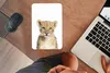 MuchoWow® Mauspad Mousepad Löwe - Tiere - Natur - Weiß Produktbild-Vorschau 3