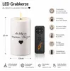Deluxe Homeart LED Grabkerze - Du lebst in unseren Herzen Produktbild-Vorschau 2