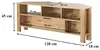 Eck-TV-Schrank mit 1 Schublade, Eichenoptik – B 120 cm Produktbild-Vorschau 8