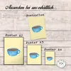 Mr. & Mrs. Panda Bild Kaffee Tasse DIN A1 - Gelb Pastell - Produktbild-Vorschau 3