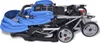 vidaXL Poussette tandem acier bleu et noir Voir les images du produit 13