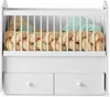 Modernes Babybett Weiß Holz Praktische Schubladen Produktbild-Vorschau 3