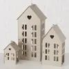 Dekorační lucerna ve tvaru domku, 13 - 35 cm, ALAMO, černá Náhled obrázku produktu 5