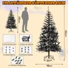 COSTWAY 183cm Künstlicher Weihnachtsbaum mit 250 lila LEDs, Produktbild-Vorschau 3