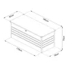 AXI Miles Gartenbox aus Metall in Anthrazit 1000 | Outdoor Produktbild-Vorschau 5