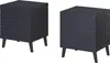 Furniture24 2 x Nachttisch NOVA in Matte MDF-Platte Produktbild-Vorschau 1