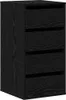 A black wooden filing cabinet with four drawers. Anteprima dell’immagine prodotto