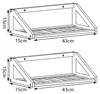 Wandregalset 'Gjerdrum' 2er Set 43x15x15cm Bambus Produktbild-Vorschau 7