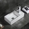 Umywalka Nablatowa Prostokątna Ceramiczna Biała Stawiana Na Podgląd zdjęcia produktu 8