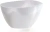A white, square-shaped bowl with rounded edges, shown from a side angle against a white background. Anteprima dell’immagine prodotto