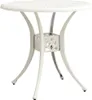 vidaXL Tavolo da giardino bianco 78x78x72 cm in fusione di Anteprima dell’immagine prodotto 6