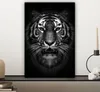 MuchoWow® - Leinwandbilder - Tiger - Tiere - Schwarz - Weiß Produktbild-Vorschau 7