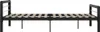 vidaXL Bettgestell Schwarz und Weiß Metall 180×200 cm Produktbild-Vorschau 3