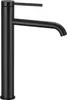A black, high-rise sink faucet is shown against a white background. Podgląd zdjęcia produktu