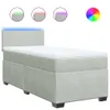 The Living Store Boxspringbett mit Matratze Hellgrau 90x190 Produktbild-Vorschau 3