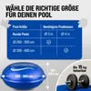 MONZANA® Poolkissen 4m Winter Rund Chlorbeständig Seil PVC Produktbild-Vorschau 3