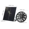 Solární ventilátor pro kempování v přírodě, sada Náhled obrázku produktu 8