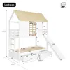 A diagram of a bunk bed with dimensions indicated. Anteprima dell’immagine prodotto