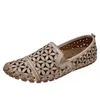 Gemini Damen Slipper Leder Mokassin floral Blumen Cutouts Produktbild-Vorschau 18