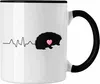 Trendation - Igel Herzschlag Tasse Geschenk Igel-Besitzer Produktbild-Vorschau 1