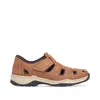 Rieker Herren Echtleder Slipper braun, Herren:43 EU Produktbild-Vorschau 4