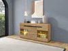 okwish LED příborová skříňka se 3 dveřmi 3 šuplíky moderní Náhled obrázku produktu 5
