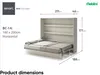 MEBLINI Schrankbett Bed Concept - Wandbett mit Lattenrost - Produktbild-Vorschau 8