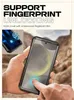A person is holding a smartphone in a protective case, demonstrating fingerprint unlocking. Náhled obrázku produktu