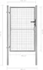 vidaXL Portail de jardin Acier galvanisé 105x175 cm Argenté Voir les images du produit 6