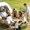 Kempingový stôl Relaxdays, skladací, VxŠxH: 44 x 120 x 60 Náhľad obrázku produktu 3