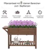Outsunny vyvýšený záhonový box s 8 delenými roštami polica Náhľad obrázku produktu 4