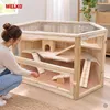 Melko Clapier pour petits animaux Cage en bois pour Voir les images du produit 11