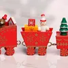 5 Stück Mini Zug Nachbildung Holz Weihnachtszug mit Produktbild-Vorschau 8