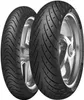 Two motorcycle tires are shown side-by-side against a white background. Náhled obrázku produktu